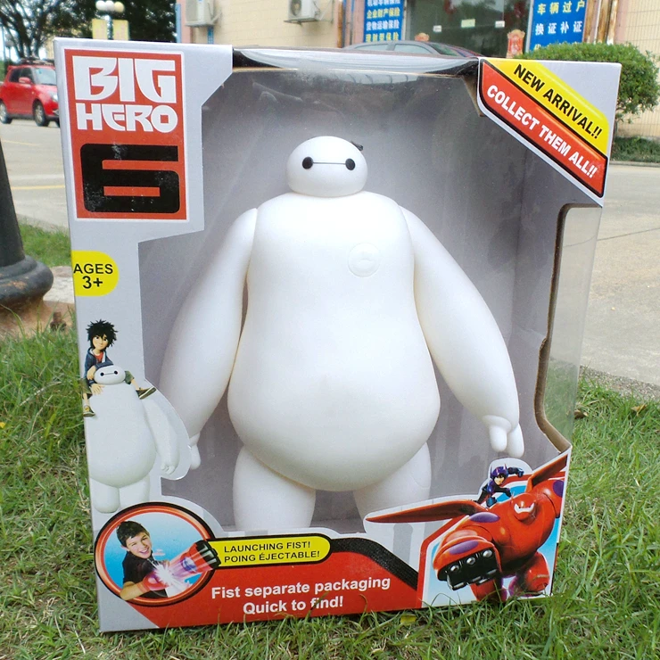 

Baymax Big Hero 6 GREAT QUALITY WHITE Cute Toys brinquedos PVC Action Figure Free shipping