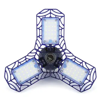 

2 Colors 60W E26 Deformation Folding Lamp Garage LED Lights Fixture Daylight Ceiling Shop Workshop Lamps Bulbs