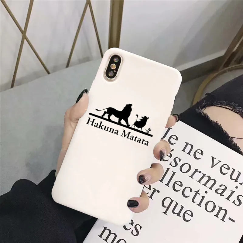 GYKZ Cool Lion King Pumba чехол для iPhone XS MAX X XR 11 Pro 7 8 6 6s Plus Hakuna матовый Мягкий силиконовый чехол для телефона Fundas
