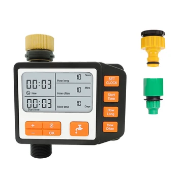 

NEW-Timer Garden Electronic Watering Timer Automatic Watering Irrigation Controller LCD Display Solar Powerd Garden Timer 2