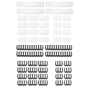 

1Set 24Pin x 4 8Pin x 12 6Pin x 8 PP Cable Comb Clamp/Clip/Dresser for 3.4mm Sleeved Cables Power Supply Connector Black