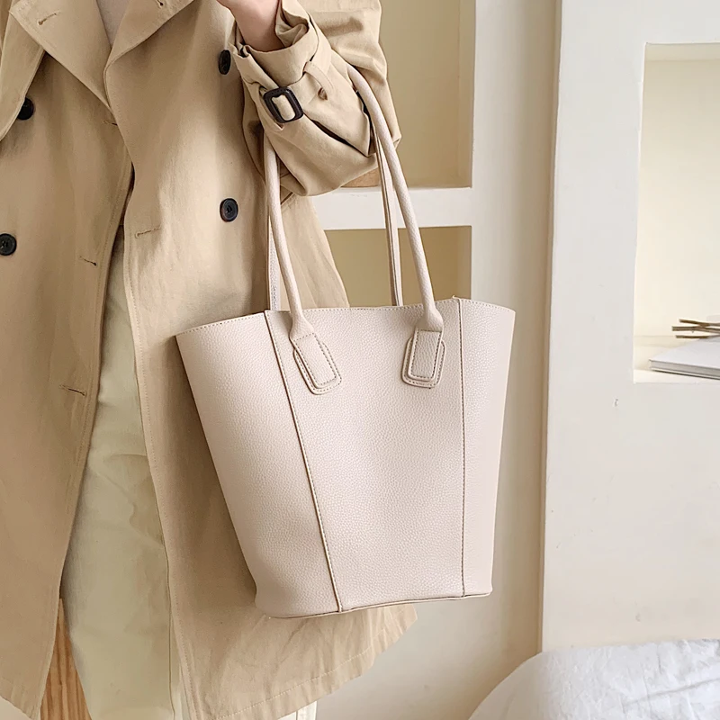 

Elegant Female Large Tote Bucket Bag 2019 New Quality PU Leather Women's Designer Handbag High capacity Shoulder Messenger bags