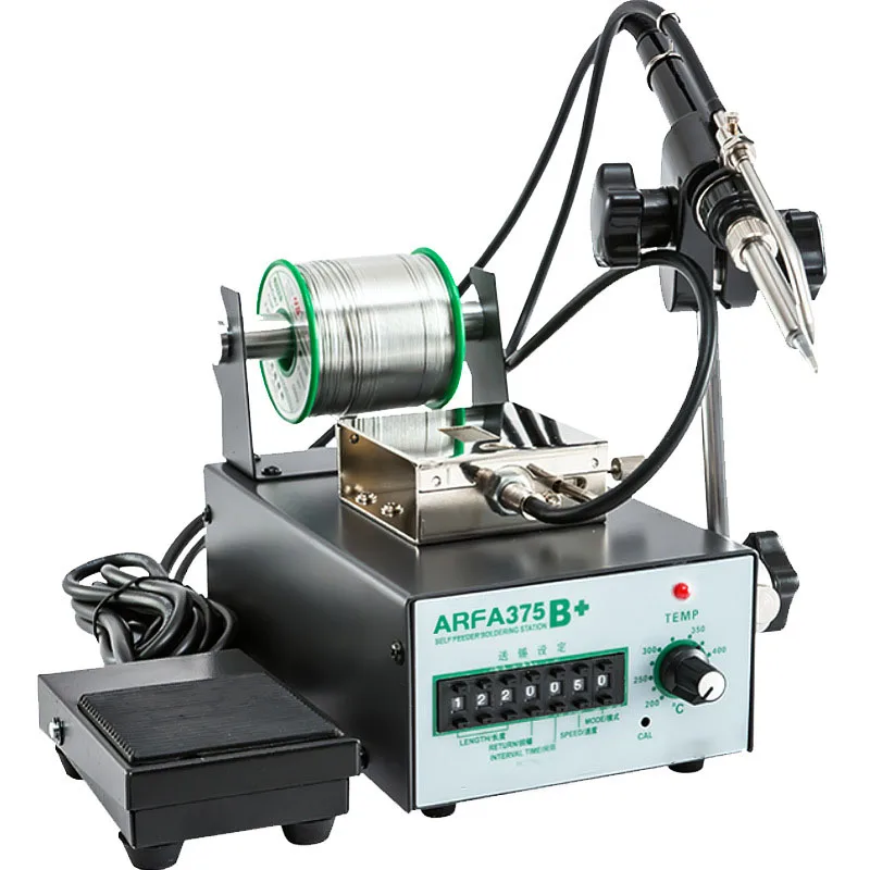 Automatic Soldering Machine Tin Feeder Foot Rest Constant Temperature Soldering Station Suit 375 Internal Heated Soldering Iron