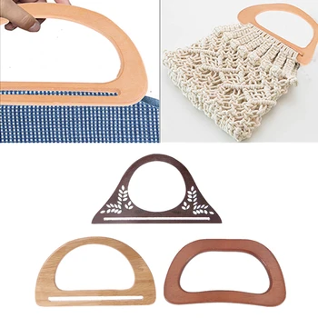 

Women Wooden Handle Replacement For Purse Beach Handbag Bag Making, Crafts