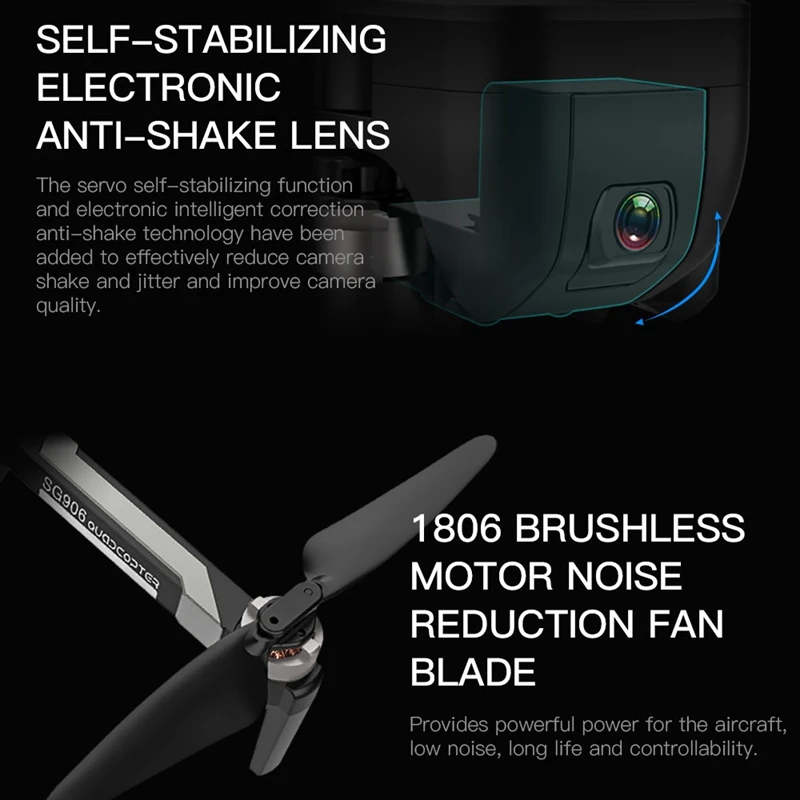 Sg906 Rc Drone With Gps 5G Wifi Camera Drone Brushless Selfie Foldable Rc Drone With Hd 4K Camera Long Time Flying Vs F11 Cg033