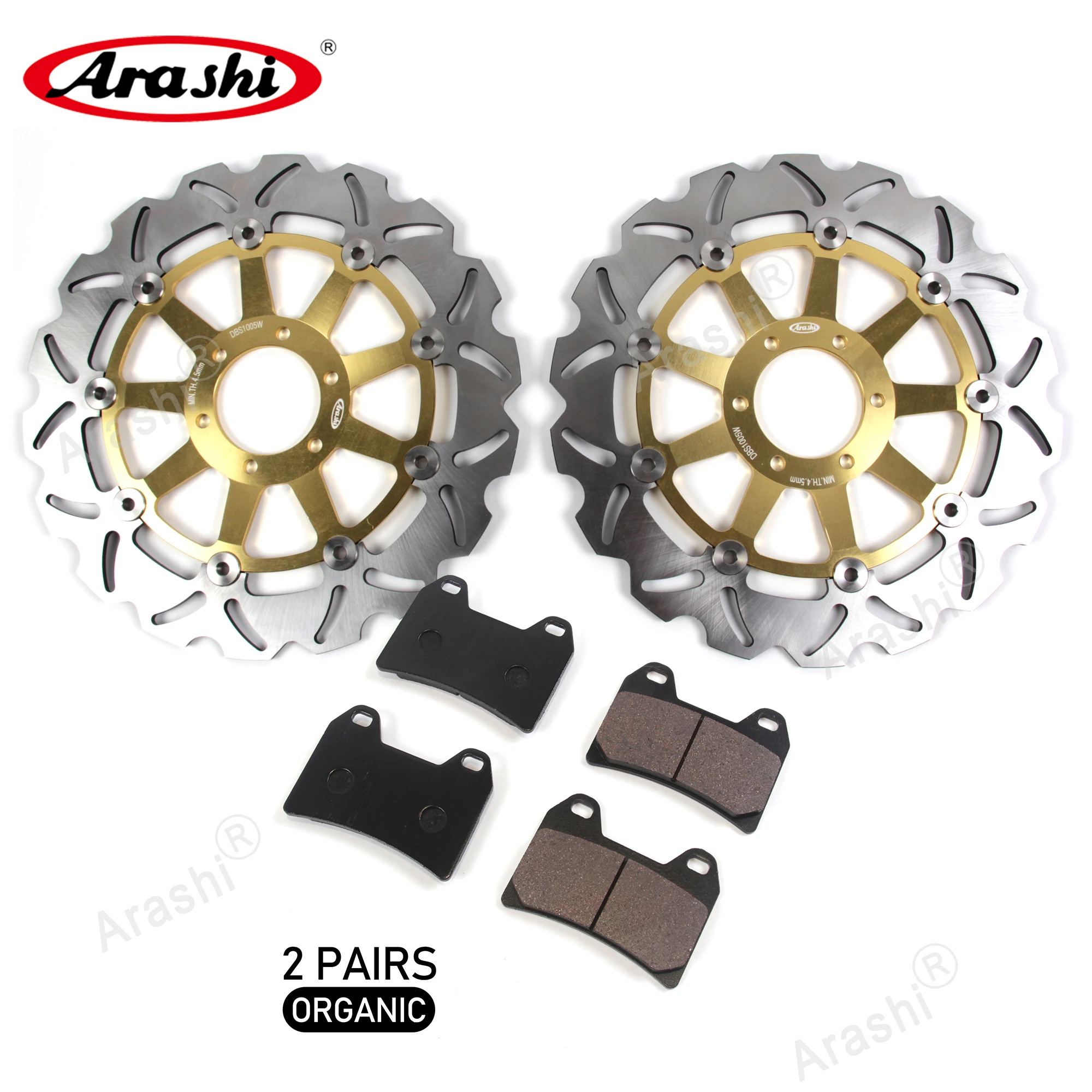 

ARASHI CNC Front Brake Disc Brake Pads For YAMAHA XJR 400 1995 1996 1997 1998 1999 Front Rotors XJR400 Motorcycle Pad