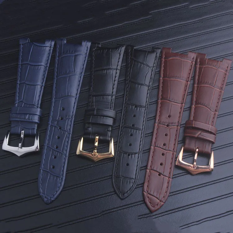 Ремешок из натуральной кожи для часов черный коричневый синий браслет Patek Philips
