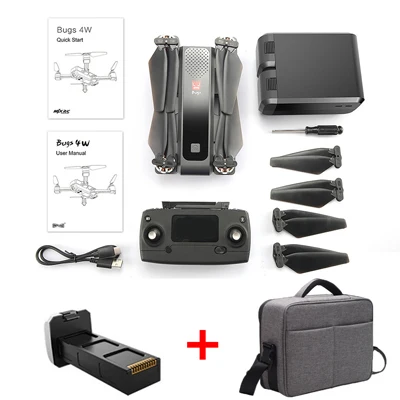 Складной Дрон B4W 5G gps бесщеточный wifi FPV 2K HD камера защита 1,6 мм 25 минут оптический поток USB регулируемый RC Квадрокоптер - Цвет: 2K - backpack