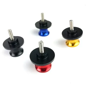 

Pair 6mm CNC Motorcycle Swing Arm Durable Aluminum Swingarm Sliders Spools For For Kawasaki For For Suzuki