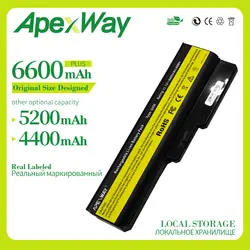 Apexway 6 cell 11,1 v ноутбука Батарея для lenovo N500 G550 для IdeaPad G430 V460 Z360 B460 L08S6Y02