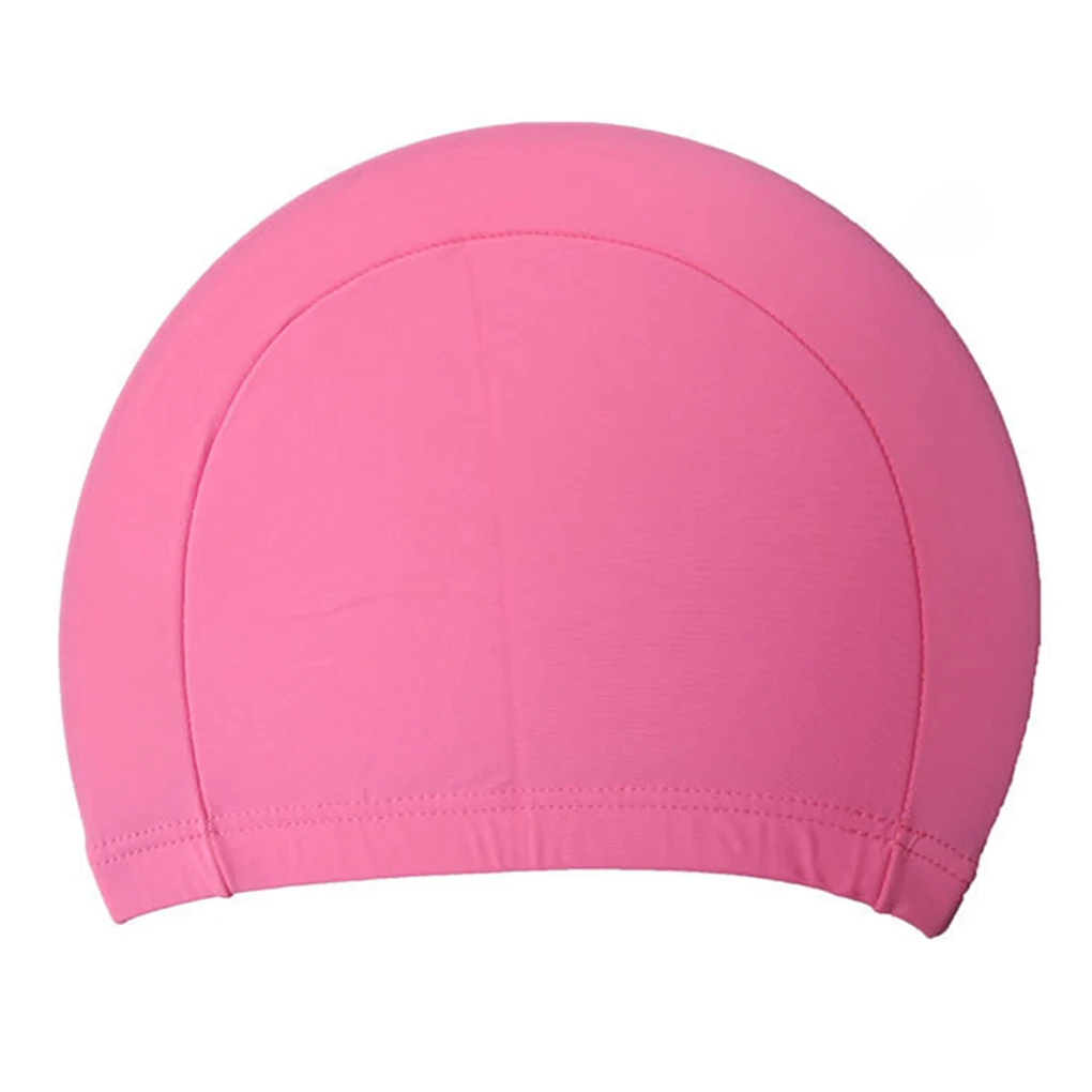 Free Size Fabric Protect Ears Long Hair Sports Siwm Pool Swimming Cap Hat Sporty Ultrathin Bathing Caps For Adults Men Women 4