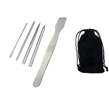 

Paracord Stitching Needles Set Stainless Steel Lacing Smoothing Tool for Bracelet Laces Strings Section