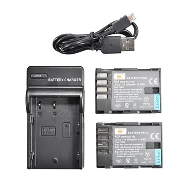 

DSTE 2PCS DMW-BLF19 blf19 Li-ion Camera Battery With USB Charger for Panasonic Lumix DMC-GH3 DMC-GH4