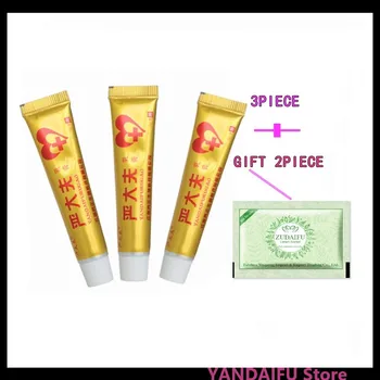 

3PIECEYIGANERJING YANDAIFU Psoriasis Dermatitis and Eczema Pruritus Psoriasis Skin Problems Creams+gift zudaifu 2pcs 2.5g