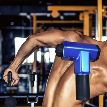 

Muscle Massage Gun Sport Therapy Massager Body Relaxation Pain Relief Slimming Shaping Massager 4 Heads Muscle Relaxation