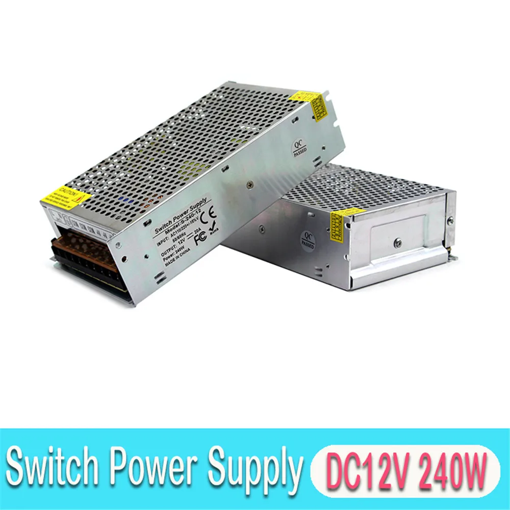 Переменный источник питания DC12V 15 Вт 25 Вт 36 Вт 48 Вт 60 Вт 72 Вт 120 Вт 150 Вт 180 Вт 200 Вт 240 Вт 300 Вт 360 Вт 400 Вт 500 Вт 600 Вт светодиодное освещение трансформатор