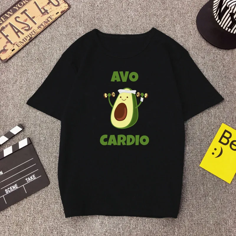 Athlete авокадо Тяжелая атлетика Женская футболка Camiseta Mujer с надписями в стиле