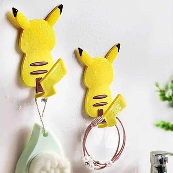 

New Cute Pikachu Tail Refrigerator Magnetic Sticker Multi-Function Hook Wall Door Mounted Decoration Ornament Dropshipping