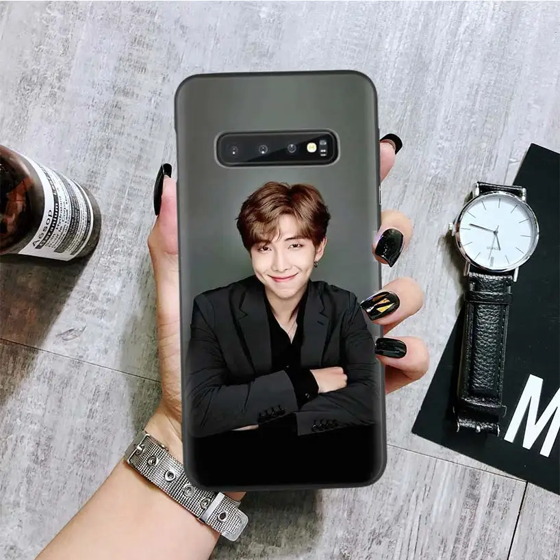 BA067-10 Kpop Kim V Taehyung черный чехол для телефона samsung Galaxy S10+ Plus Lite Note 10 9 8 S9 S8 J4 J6+ Plus S7 S6 Edge Capa - Цвет: BA067-10