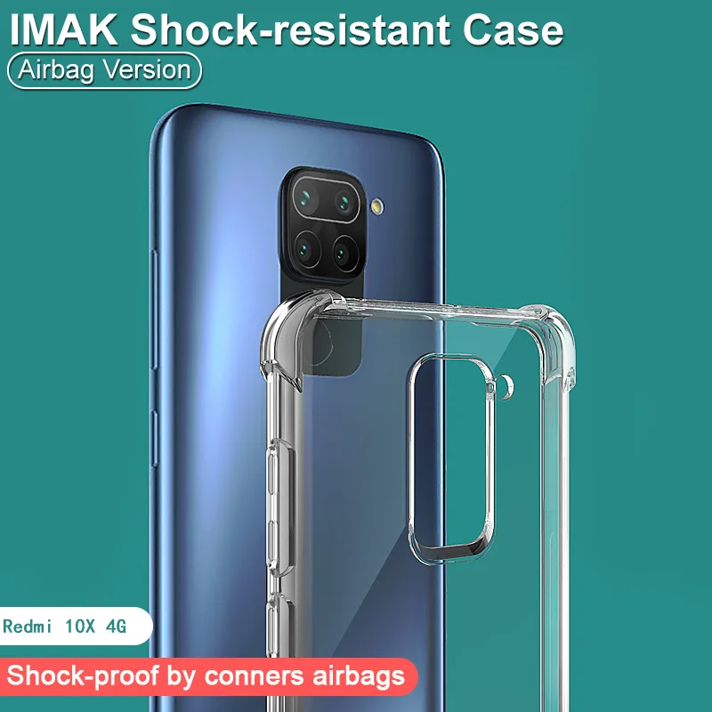 For Xiaomi Redmi Note 9 Case IMAK Fitted Case For Xiaomi Redmi Note 9 10X 5G Anti-dropping airbag protection Cover Soft TPU For Xiaomi Redmi Note 9 Case IMAK Fitted Case For Xiaomi Redmi Note 9 10X 5G Anti-dropping airbag protection Cover Soft TPU