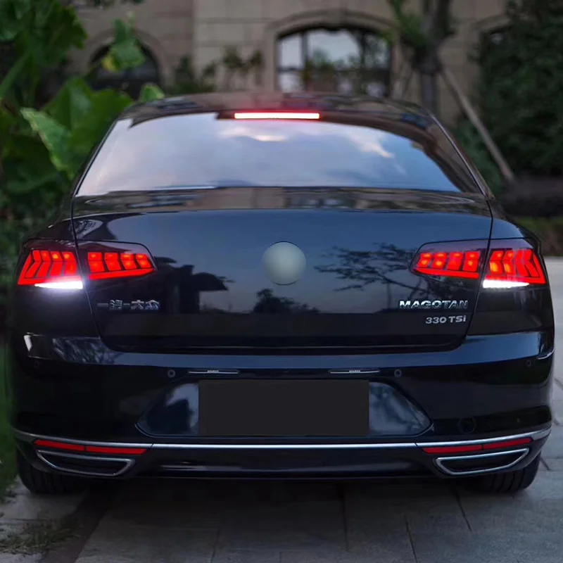 AKD автомобильный Стайлинг для VW Passat B8 задние фонари- Passat светодиодный задний фонарь светодиодный DRL Dynami сигнал тормоза заднего хода авто аксессуары