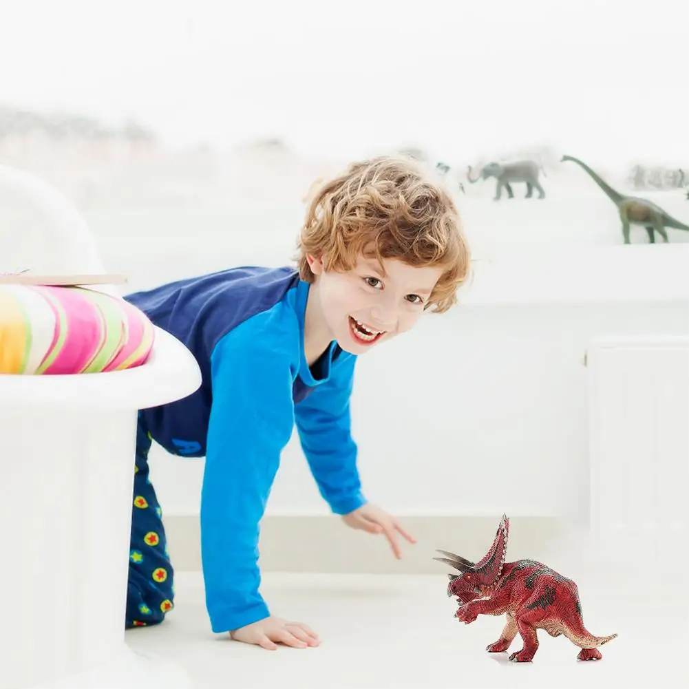 7 5 дюймовая Фигурка динозавра Pentaceratops из твердого ПВХ Игрушечная модель игрушки