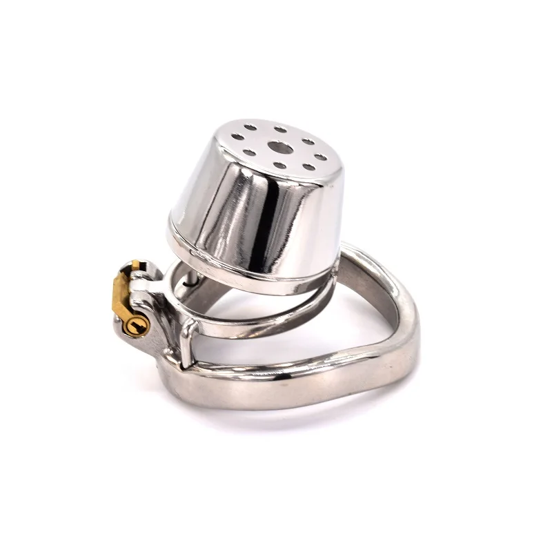 

Male Chastity Device Stainless Steel Penis Ring Cock Cage Metal Locking Belt with Urethral Catheter Bondage Sex Toys for Men