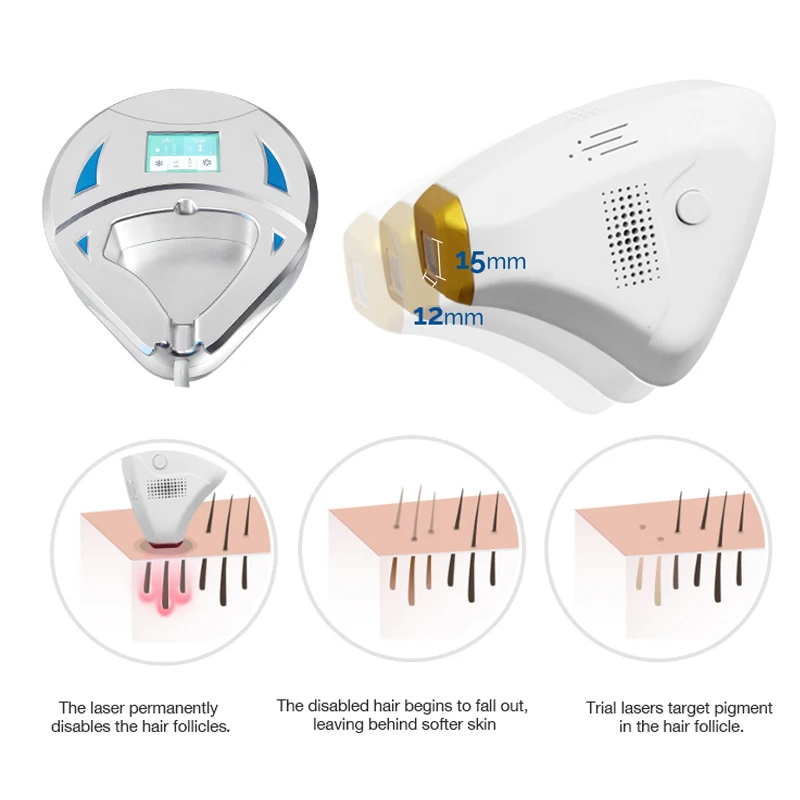 Permanent Hair Removal 808nm Diode Epilator Laser 2021 Home Use Equipment Depilatory Laser 2 Millions Shots Epilator