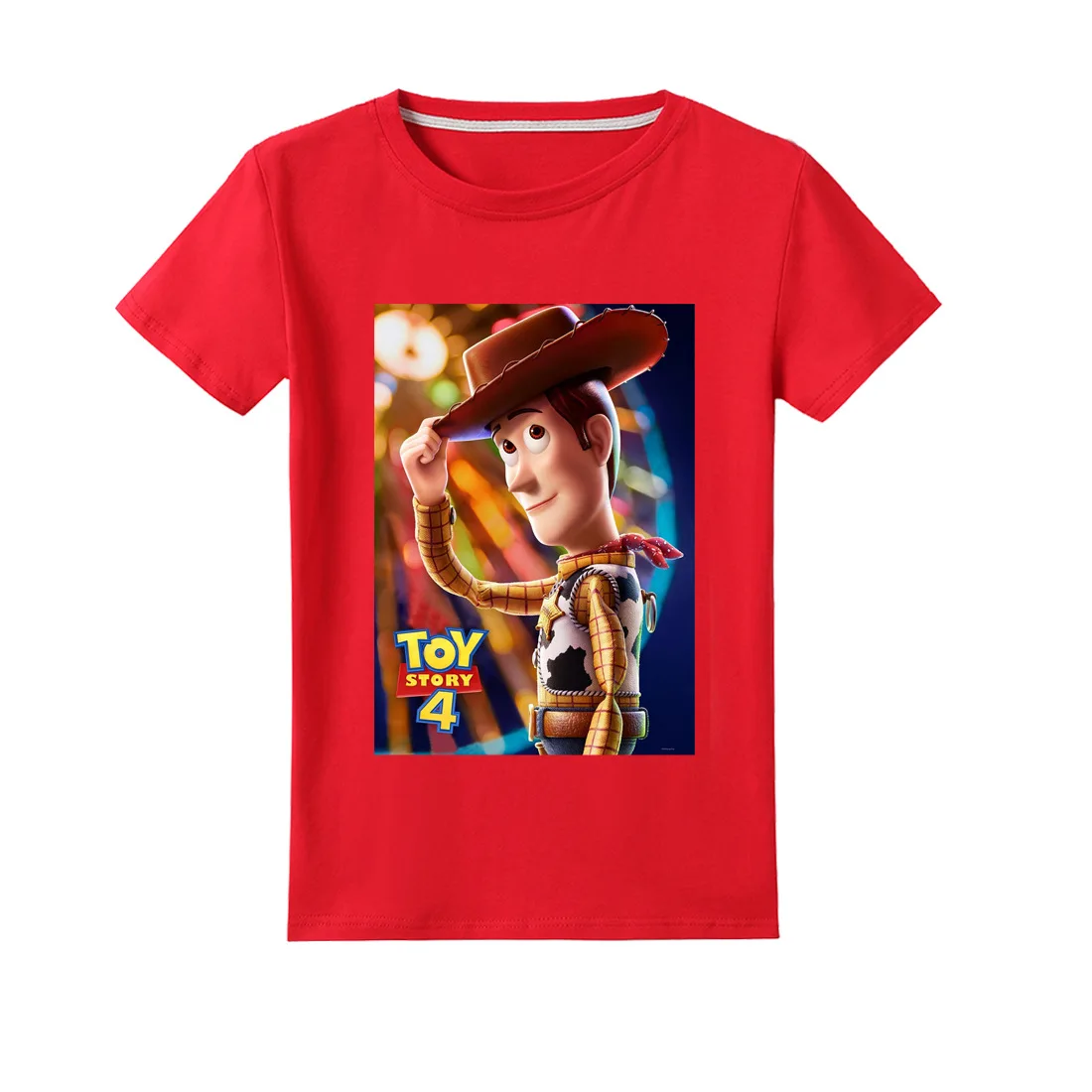 Новая детская футболка из 100% хлопка с героями мультфильма «История игрушек» Детская футболка из хлопка летняя одежда Базз Лайтер/Вуди