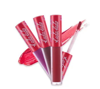 

Velvet lip gloss matte lip gloss cosmetics 3 pieces/set of nude color matte liquid lipstick set waterproof