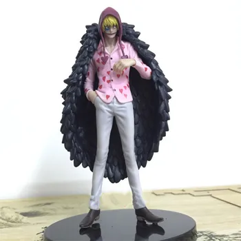 

ONE PIECE Red Heart Corazon Statue Donquixote Undercover Clown Silence fruit Superpower PVC Action Figure Model Toys BOX Y1081