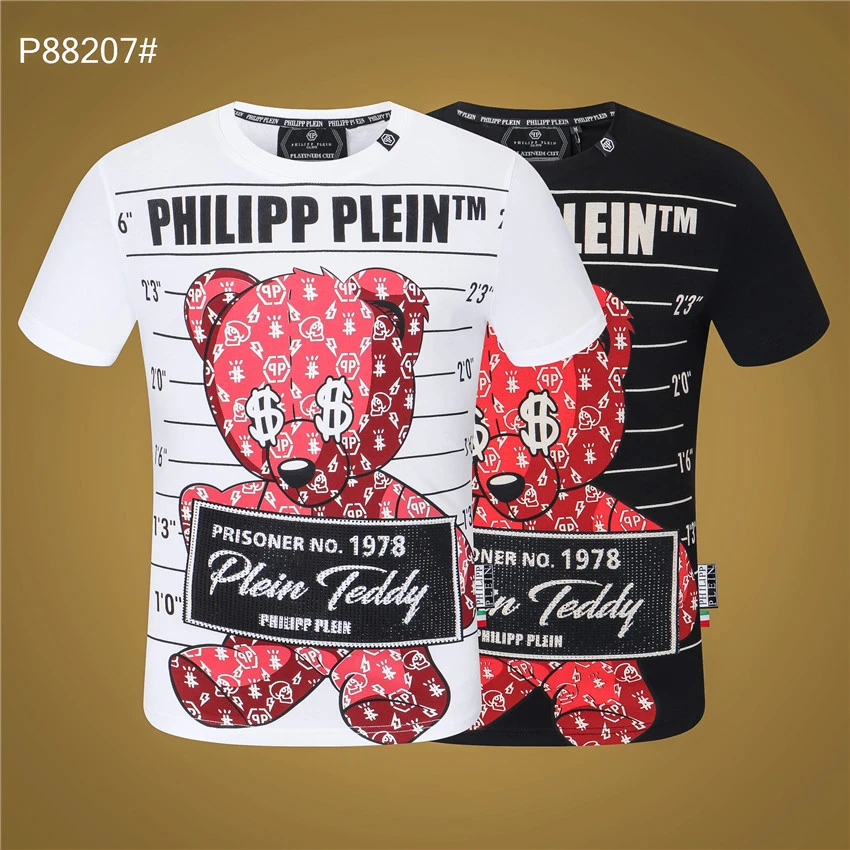 Philipp Plein marque modo camiseta nuestro diamant chaud décontracté manches courtes haut camisetas|Camisetas| - AliExpress