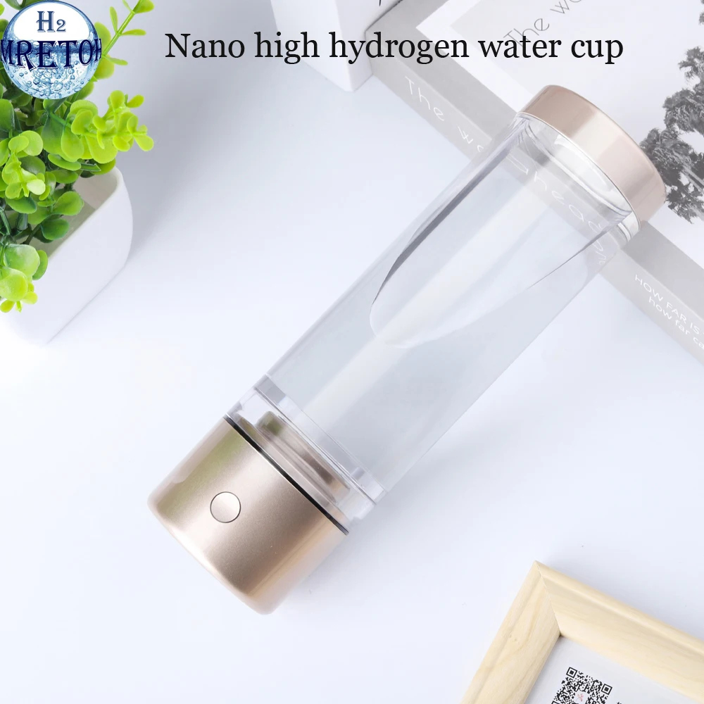 

Rechargeable Nano High Hydrogen Water Generator Anti-Oxidation Mini Alkaline Pure H2 Ionizer Bottle Improve Sleep Healthy Gift
