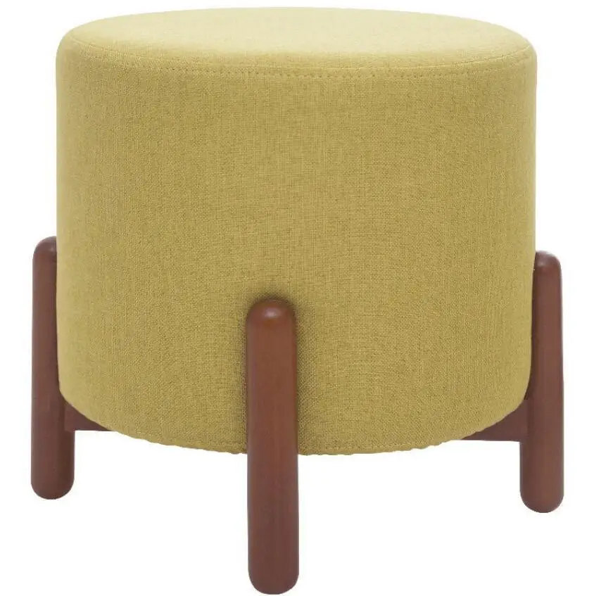 Современные круглые стулья с мягкой подножкой пуф для живой Рим диван ткань табурет