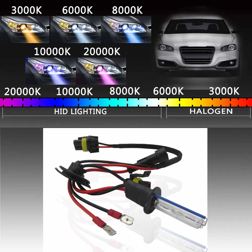 2 шт H3 ксеноновые HID лампы фар с балластами 6000 K/8000 K/10000 K/12000 K комплект для переоборудования автомобиля Авто 55W ксеноновая лампа