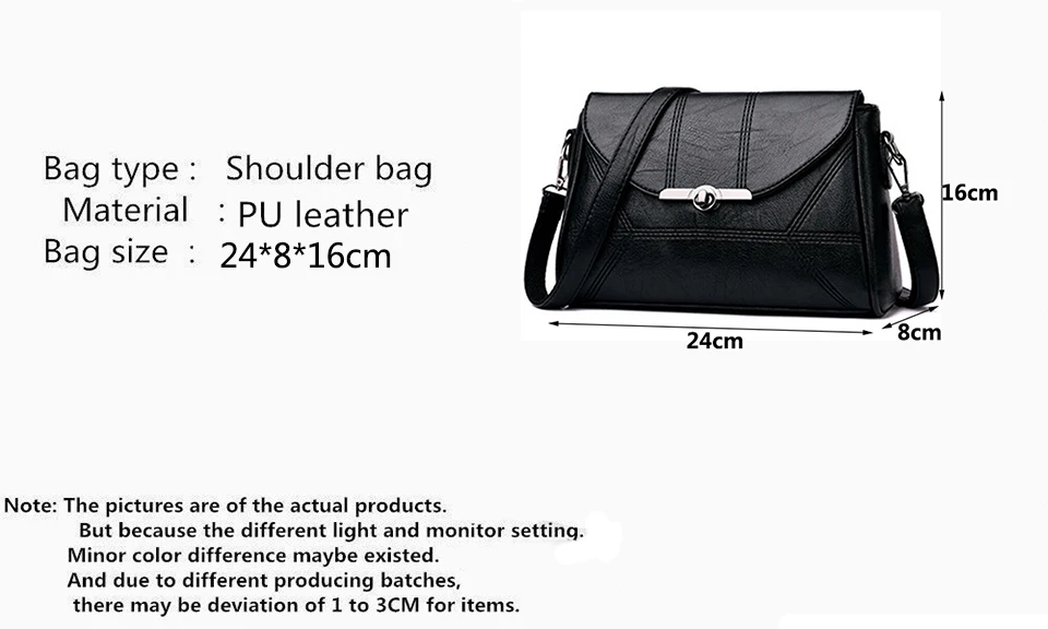 Yogodlns Simple Designer Women Shoulder Bag Fashion Handbag and Purse PU Leather Crossbody Bags for Women 2020 New Black&Winered