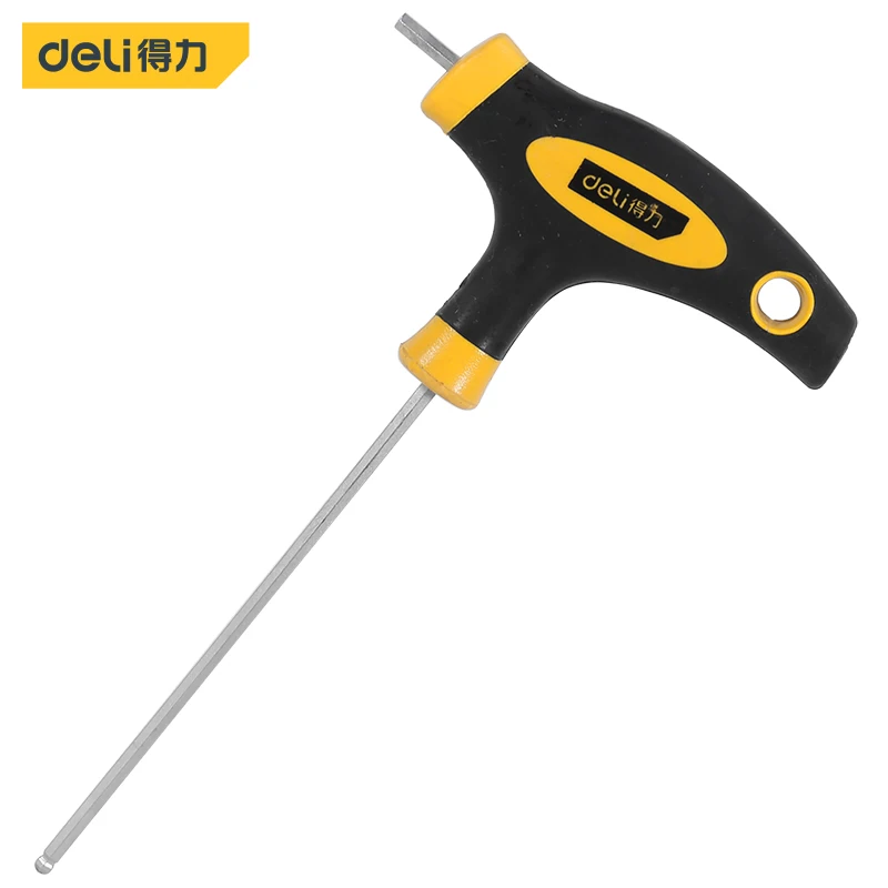 

Deli T-Handle Hex Key Wrench Ball End Allen Hex Key Wrench 1 Pcs Spanner Hand Tool Set 3mm For Auto Bike Motorycle Reapair