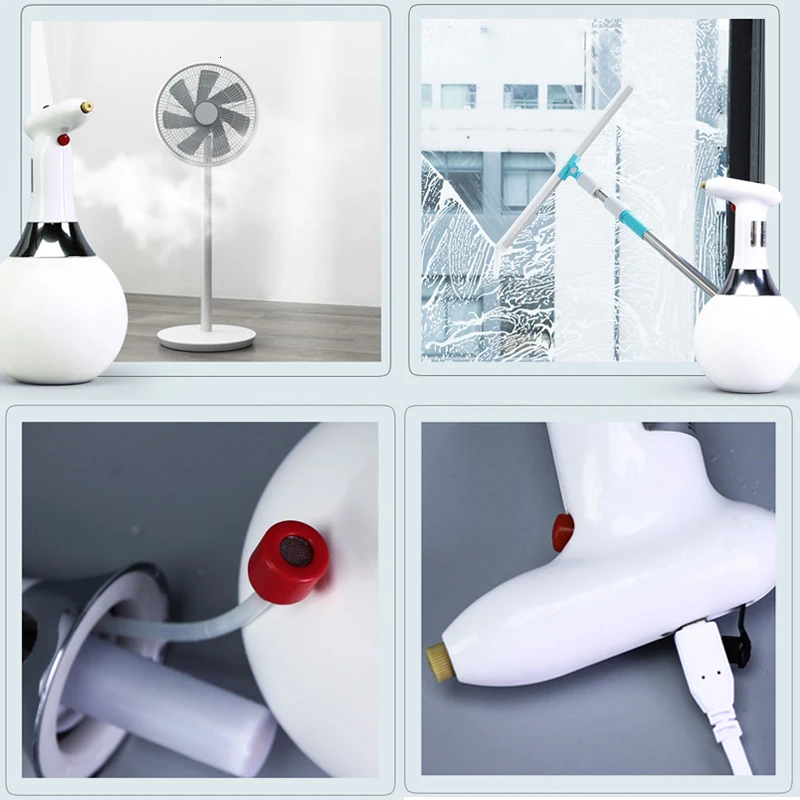 1L hand-held automatic watering flower electric spray pot gardening potted charging rotating adjustment watering can sprayer