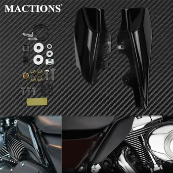 

Motorcycle Mid-Frame Air Deflector Under Seat Engine Heat Shield ABS Black For Harley Touring Road King Electra Glide 2001-2008