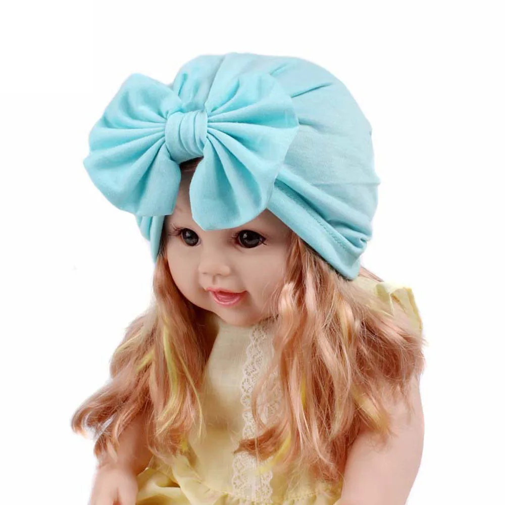  spring Toddler infant Kids hat children Baby big butterfly hat bow tie hat cap beanie for girls Butterfly Knot
