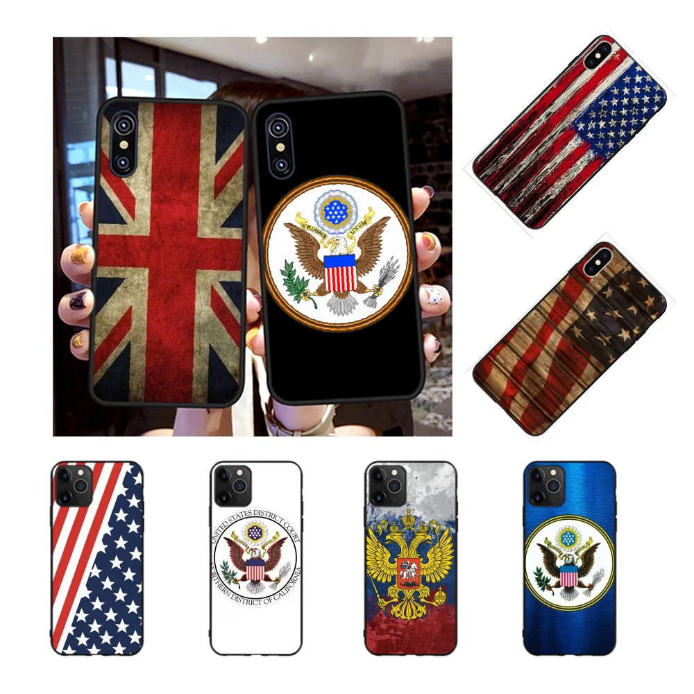 NBDRUICAI красивый чехол с американским флагом оболочка для телефона iPhone 11 pro XS MAX 8 7 6 6S