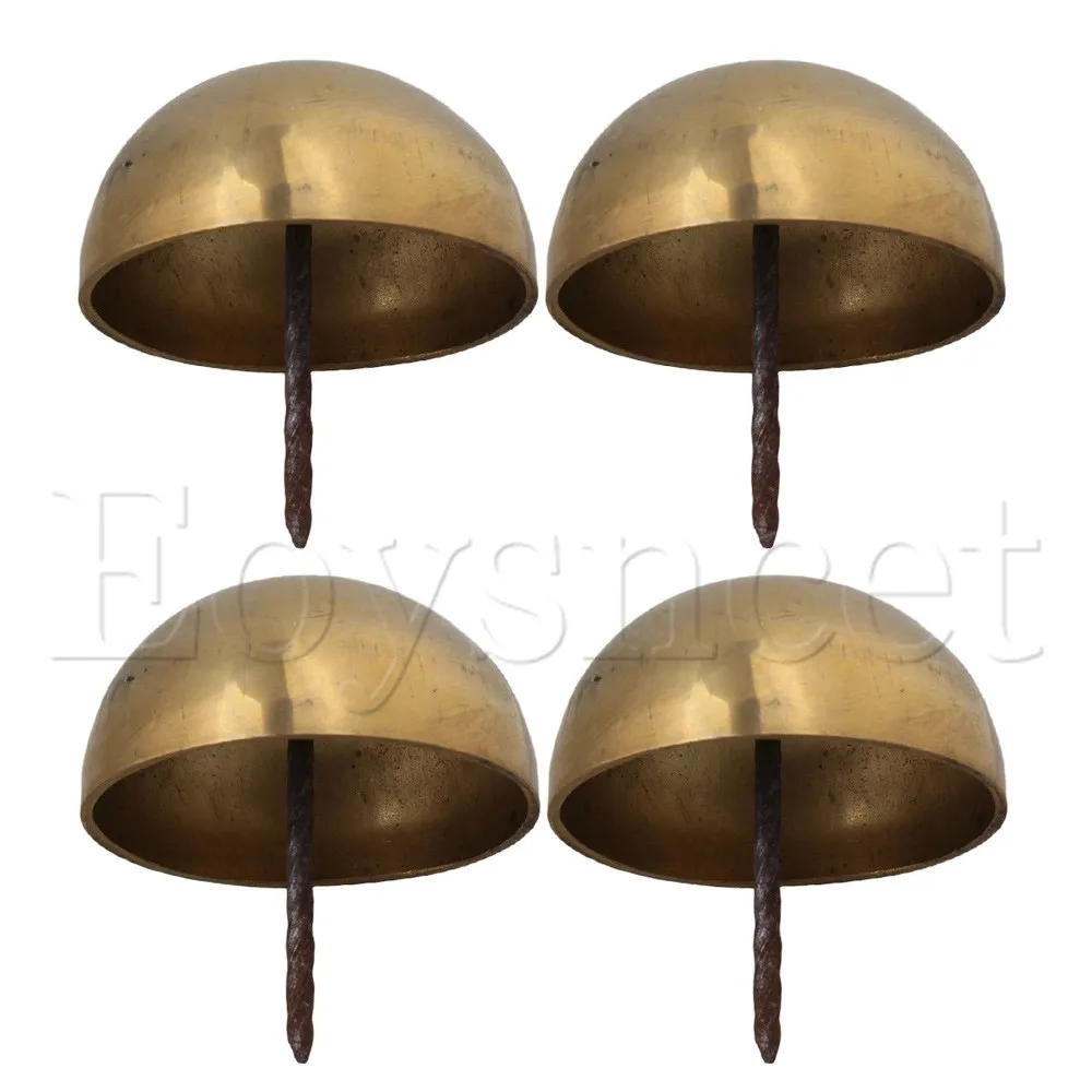 

4x Brass Upholstery Decorative Nails for Furniture 1.97"x2.12"