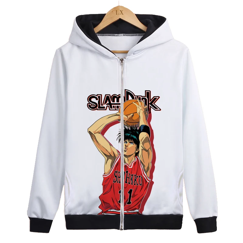 Игра SLAM DUNK аниме Hanamichi Толстовка Sakuragi Мужская Женская толстовка Уличная Повседневная Осенняя Толстовка SLAM DUNK цифровая печать - Цвет: as the picture