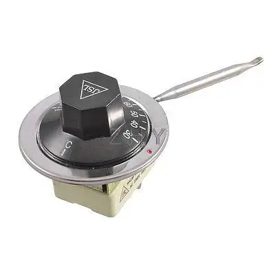 

AC 250V 16A 30-110 Celsius 3 Terminals Pin Thermostat Temperature Controller