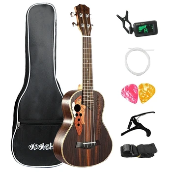 

23 Inch Concert Ukulele Kits Rosewood 4 String Mini Hawaii Small Guitar with Bag for Beginner
