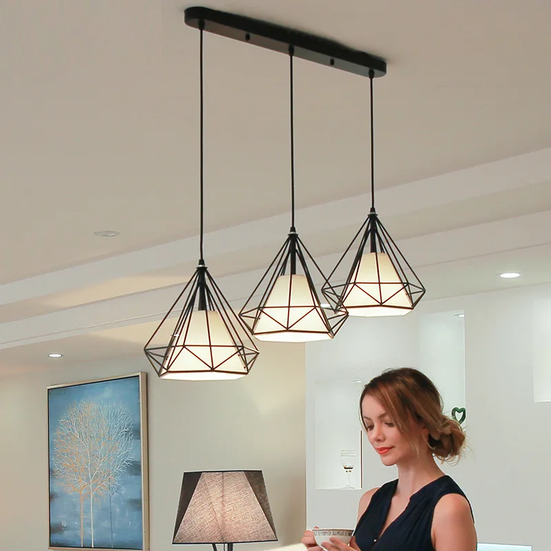 

nordic glass ball crystal chandelier lighting led light lamparas de techo hanglampen dining room living room decoration