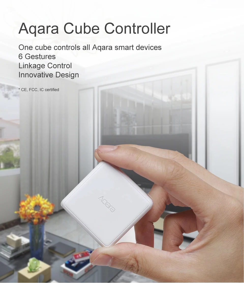 Контроллер mi jia Aqara Magic Cube, версия Zigbee, управляется шестью способами, устройство для умного дома для Xiaomi mi, приложение для дома