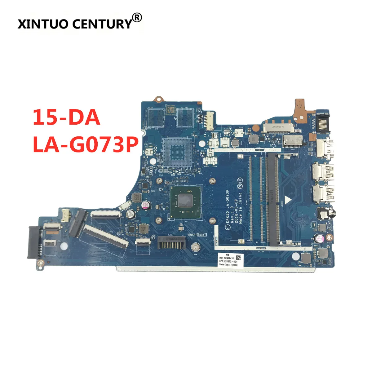 Для HP 15 DA Системы доска с N4000 Процессор EPK50 LA G073P L20372 601 материнская плата 100%