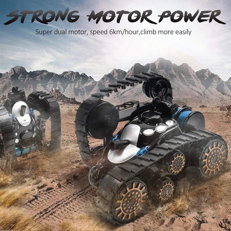 Children's Electric Remote Control Toy Car 360-Degree Flip Stunt Toy Car Tracked Off-Road All-Terrain Toy Tank Children's Electric Remote Control Toy Car 360-Degree Flip Stunt Toy Car Tracked Off-Road All-Terrain Toy Tank