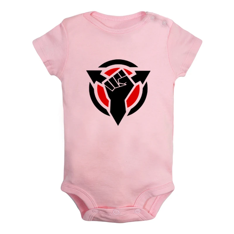 JcBaby863PD Killzone/черные Дизайнерские комплекты для новорожденных мальчиков и девочек с надписью «Hand Stop Cancer& Fight Cancer», комбинезон с принтом для младенцев, боди, одежда - Цвет: JcBaby863PD